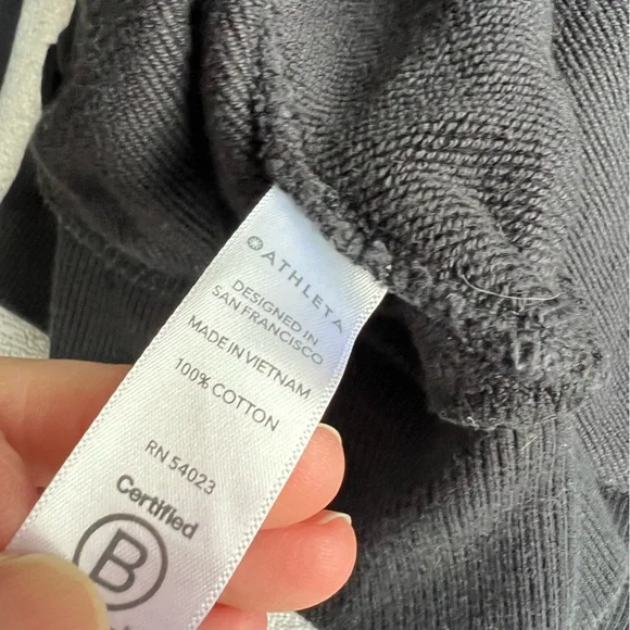Athleta moonrise Splitback Black Hoodie Size S - Picture 5 of 6